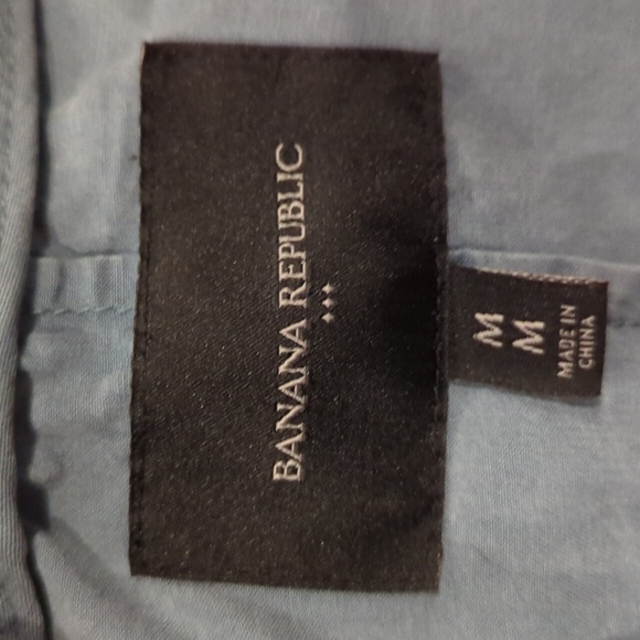 Banana Republic Lightweight zip up Jacket Zip light blue - Picture 3 of 5